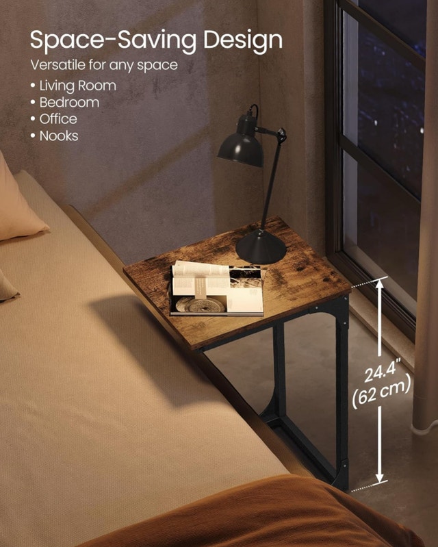 VASAGLE Side Table - Rustic Brown - photo 4