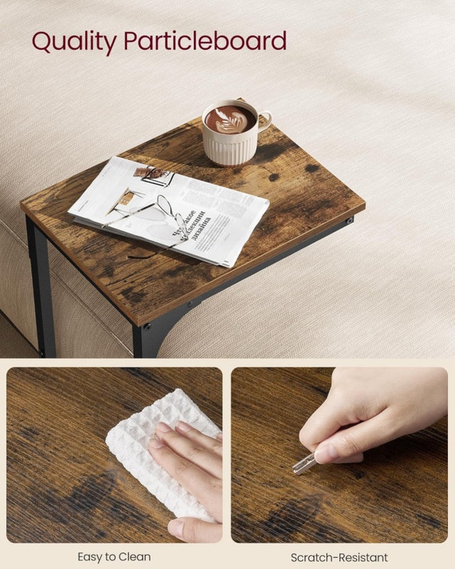 VASAGLE Side Table - Rustic Brown - photo 5