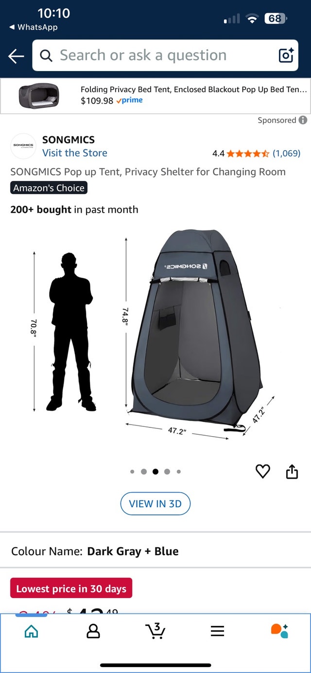 SONGMICS Pop Up Tent - photo 2