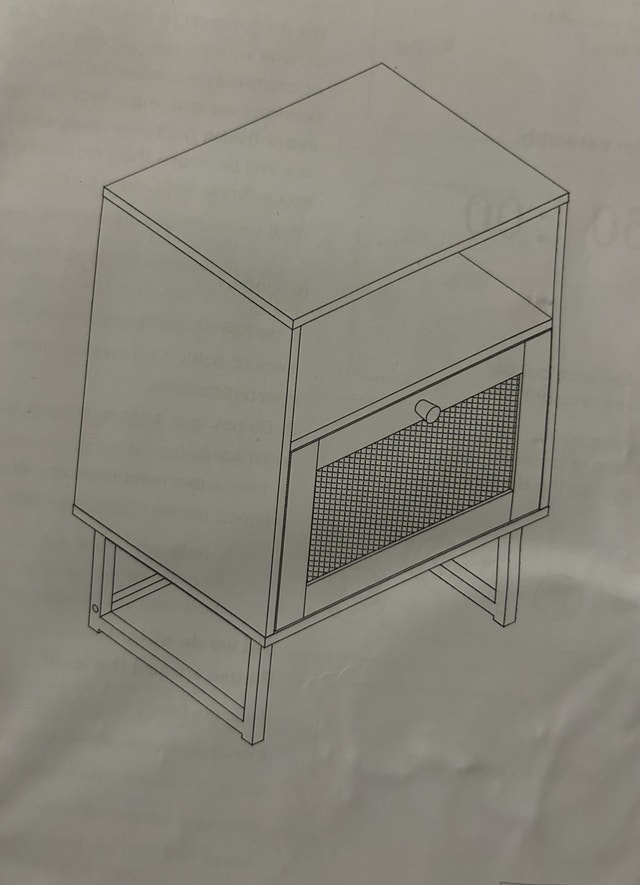 New - Rattan Side Table