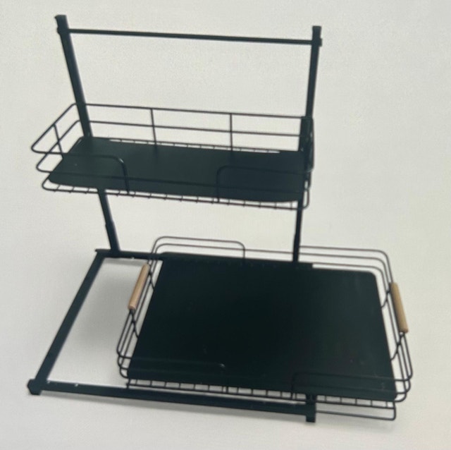New Black 2-Tier Tray / Under Sink Organizer - photo 2