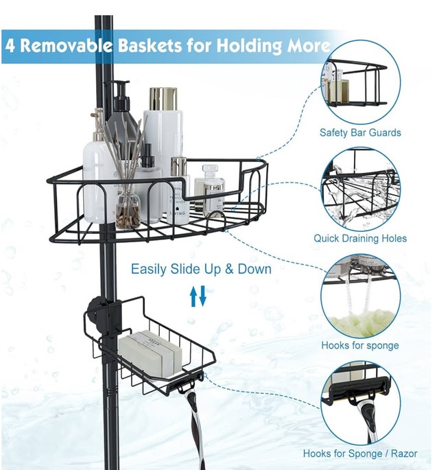 New Corner Shower Caddy - Tension Pole, Oil-Rubbed Bronze - photo 3