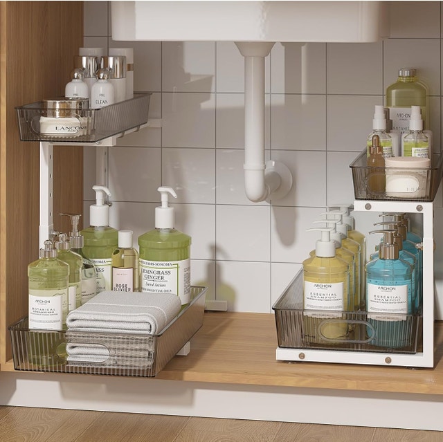 New Under Sink Organizer - 2 Tier Pull Out