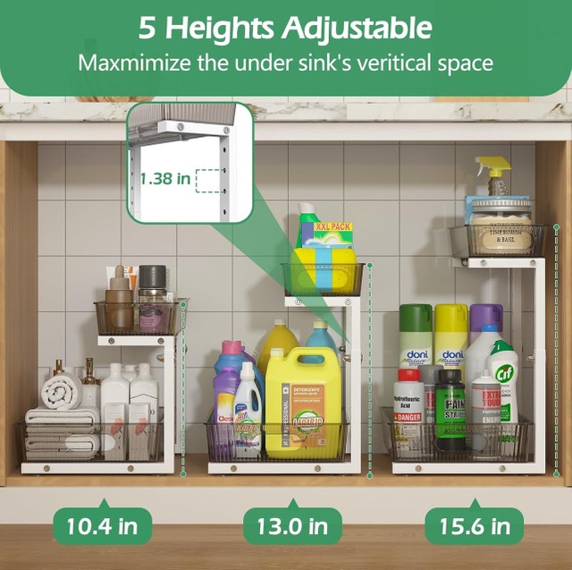 New Under Sink Organizer - 2 Tier Pull Out - photo 5