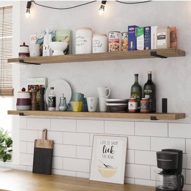 New Forte Shelves - 2 Pack, Burnt Finish - photo 5
