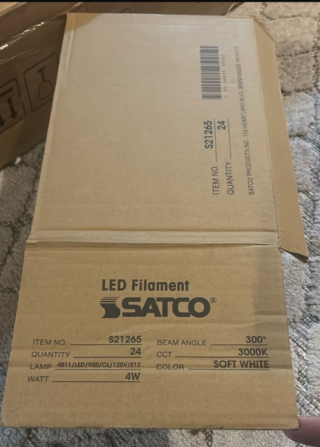 New Satco LED Filament Bulbs - 24 Pack