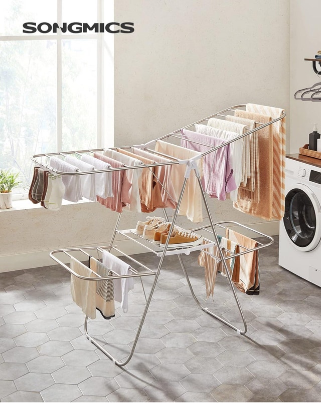 New Clothes Drying Rack, Foldable, Adjustable Wings - photo 2