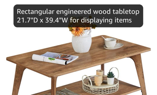 New Coffee Table - 2 Tier with Storage - photo 2
