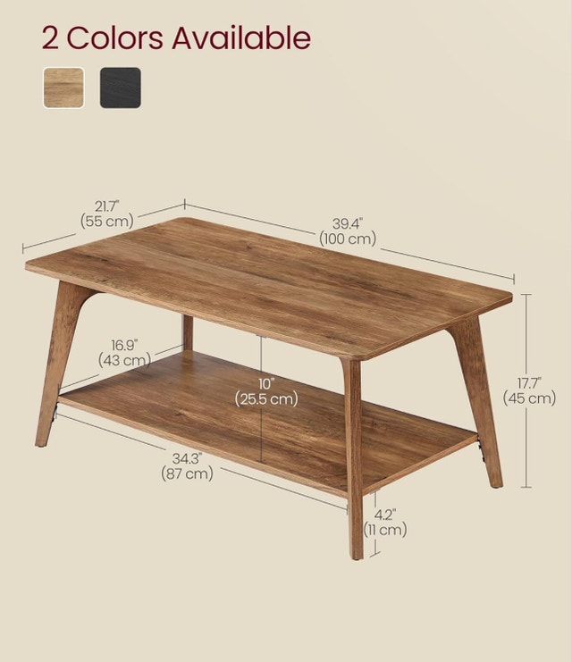 New Coffee Table - 2 Tier with Storage - photo 4