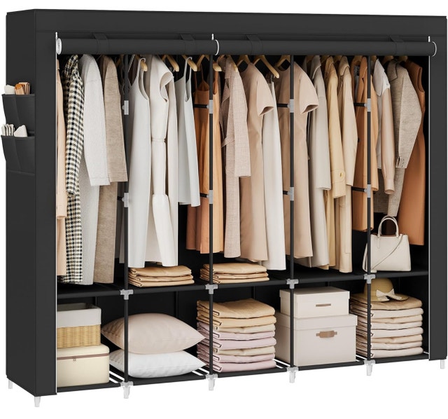 Portable Closet Organizer w/ Cover - New