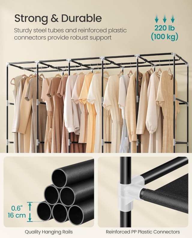 Portable Closet Organizer w/ Cover - New - photo 4