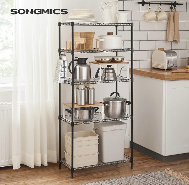 New SONGMICS 5-Tier Metal Storage Shelves ULGR065B01 - photo 2