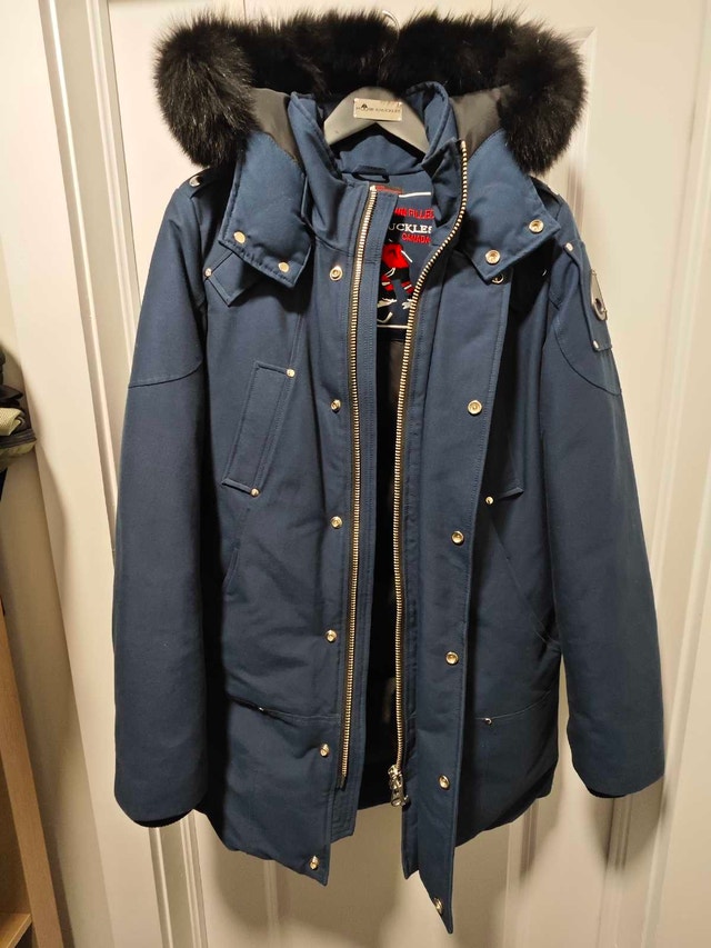 Moose Knuckles Stirling Parka - Marine Blue size M