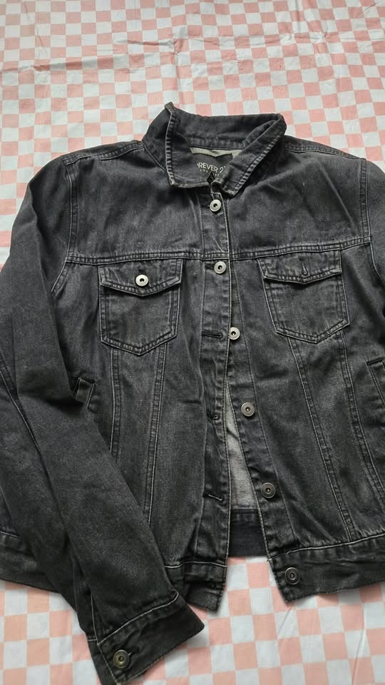 Forever 21 Plus Black Jean Jacket 2X - photo 2
