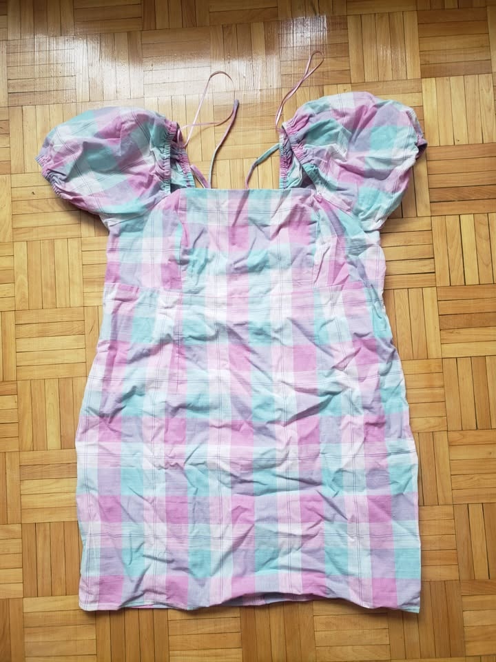 Fashion Nova Pastel Plaid Mini Dress Size 1X 2020 - photo 3