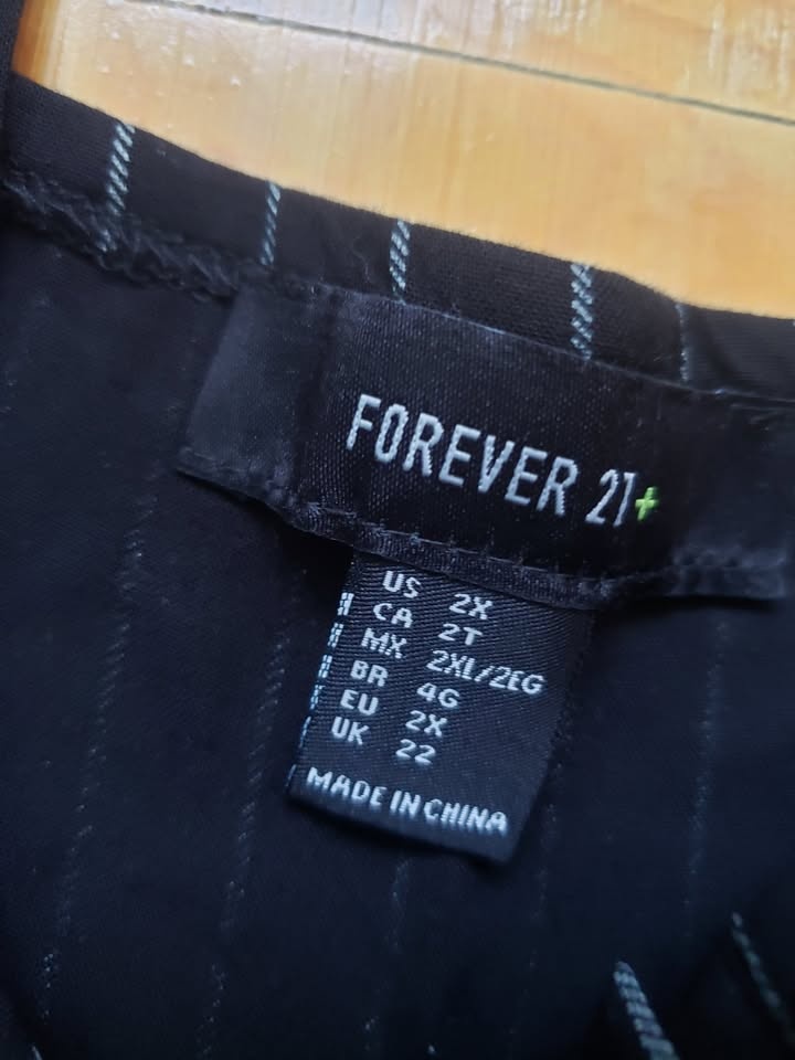 Forever 21 Plus Pinstripe Romper 2XL - photo 5