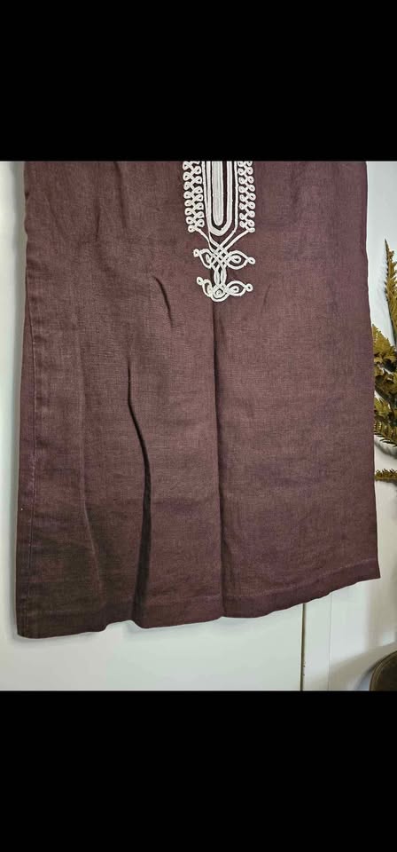 Size 6 Michael Kors Linen Embroidered Sheath Dress - photo 3