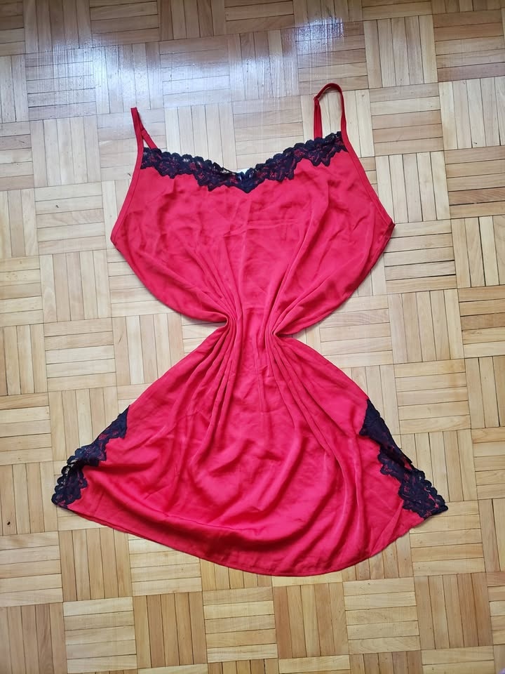 Forever 21 Plus Red & Black Slip Dress 2XL