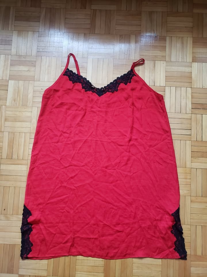 Forever 21 Plus Red & Black Slip Dress 2XL - photo 2