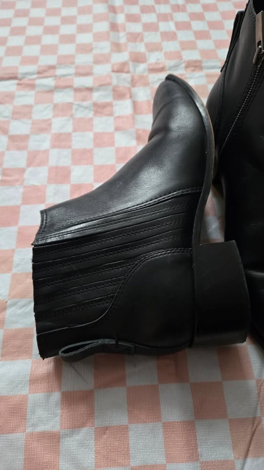 Vince Camuto Leminda Flat Bootie Black Leather Size 9 - photo 2