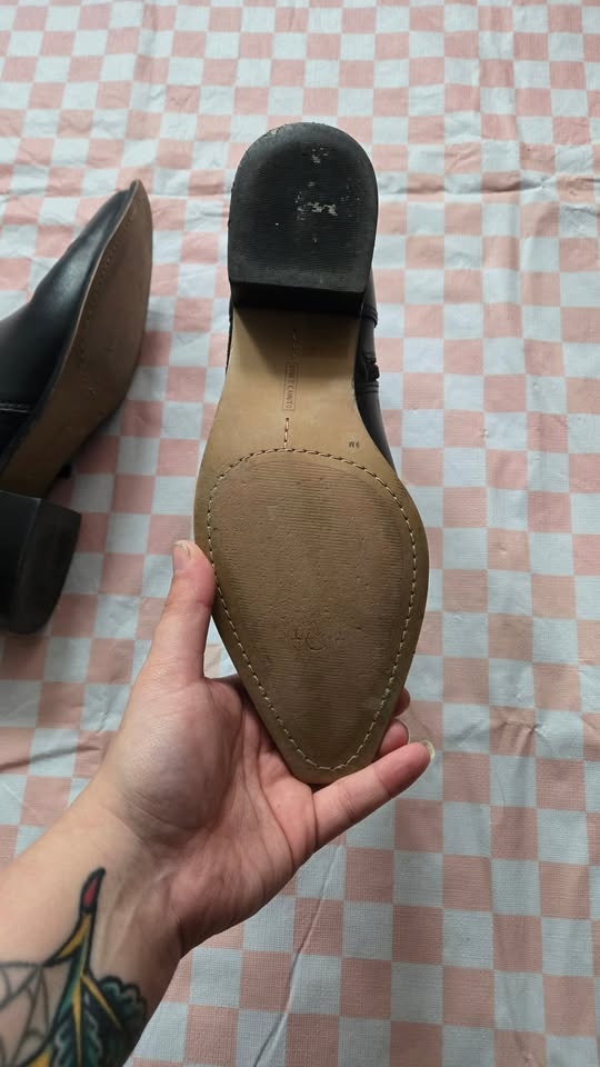 Vince Camuto Leminda Flat Bootie Black Leather Size 9 - photo 5