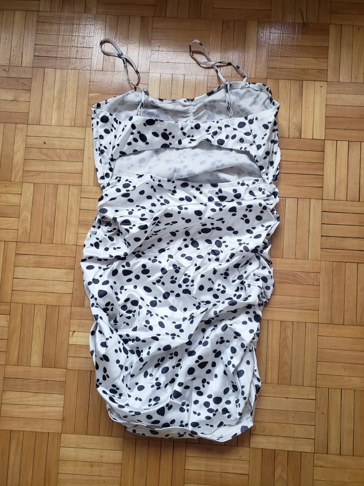 SugarThrillz Dalmatian Mini Satin Dress - Size XXL - photo 3