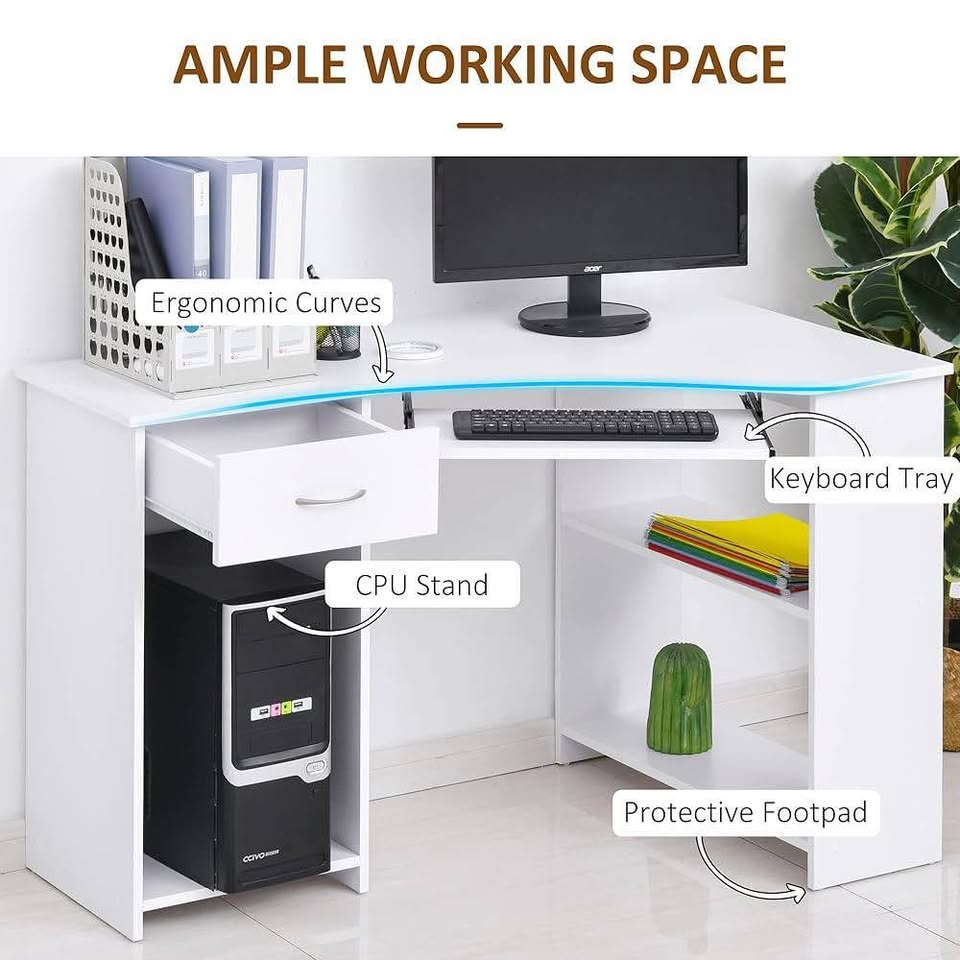 Computer Desk – White (New) - photo 4