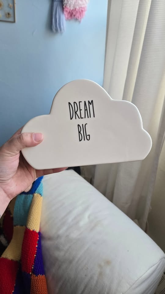 dream big white cloud coin bank - photo 5