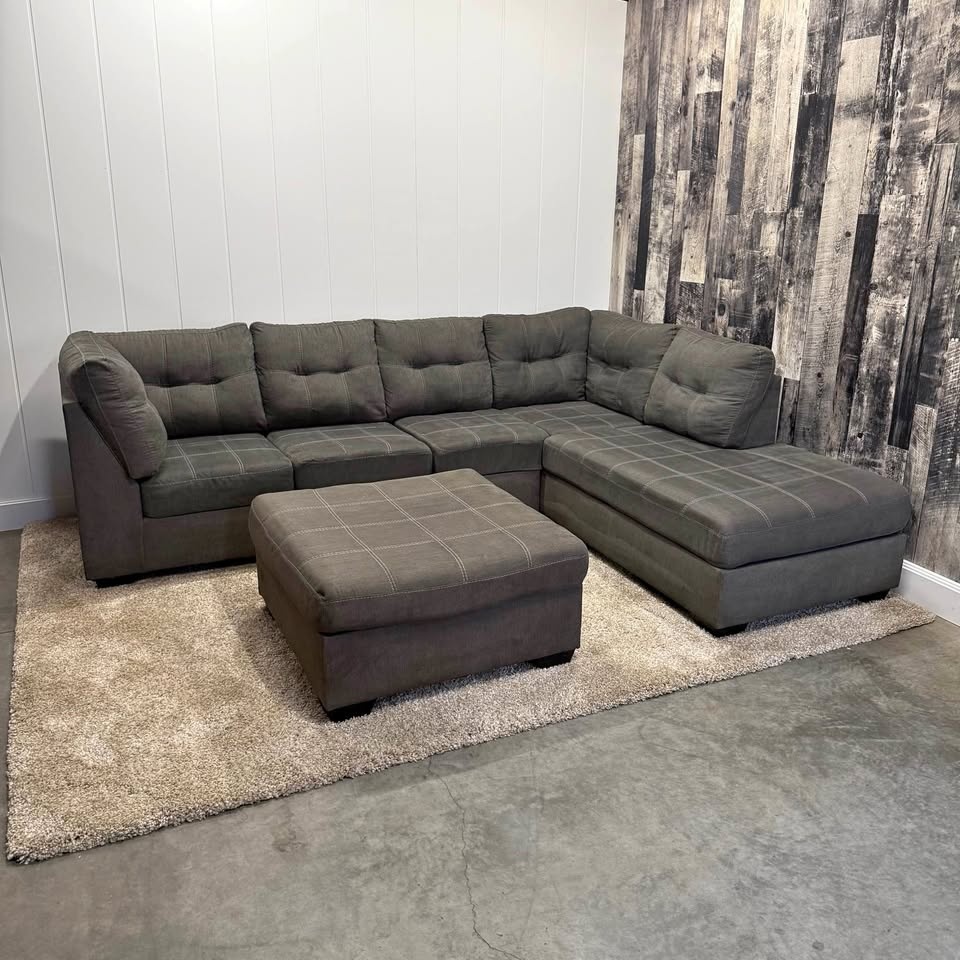 Marleton L-Shaped Sectional with Ottoman