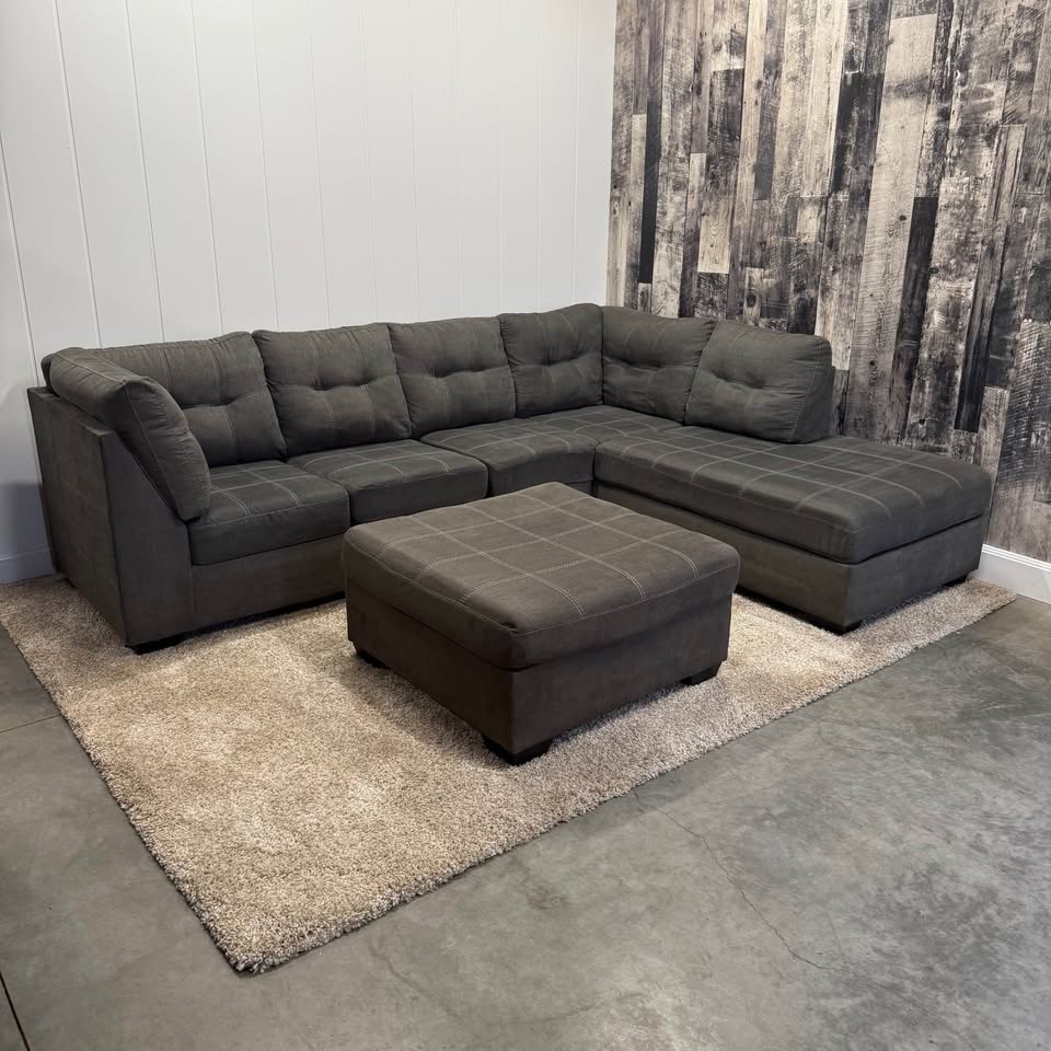 Marleton L-Shaped Sectional with Ottoman - photo 2