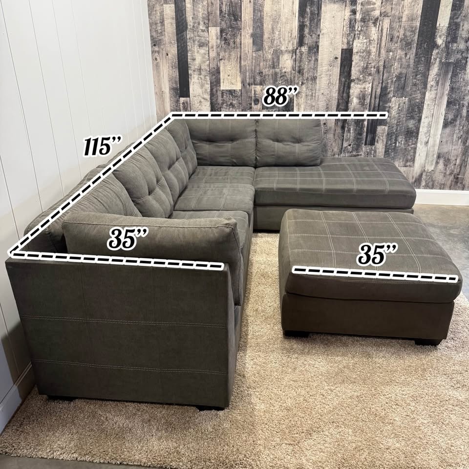 Marleton L-Shaped Sectional with Ottoman - photo 4