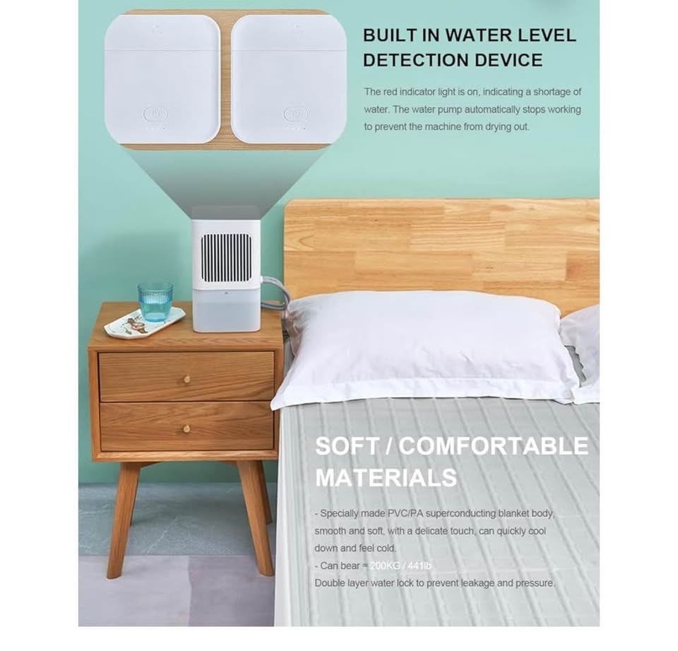 New Water Cooling Mattress Pad, Bed Cooling System, Portable Bed - photo 4