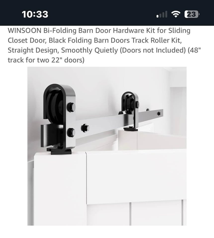 Bi folding barn roller doors 48” - photo 3