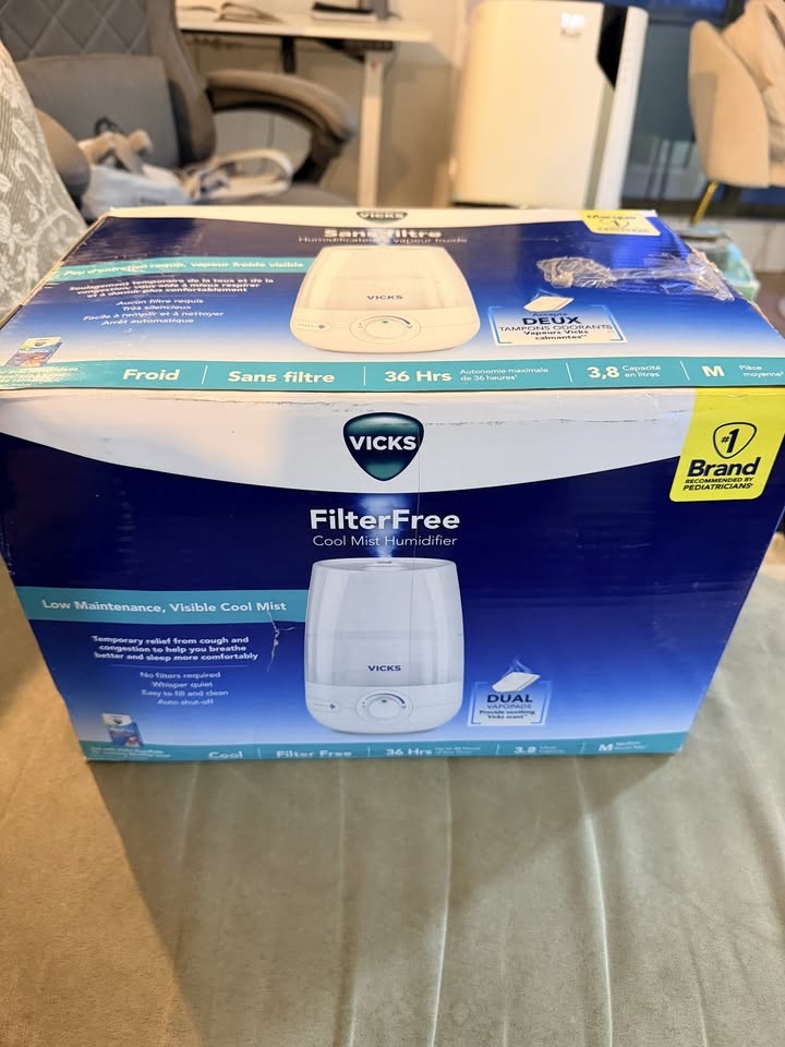 Vicks Ultrasonic Cool Mist Humidifier