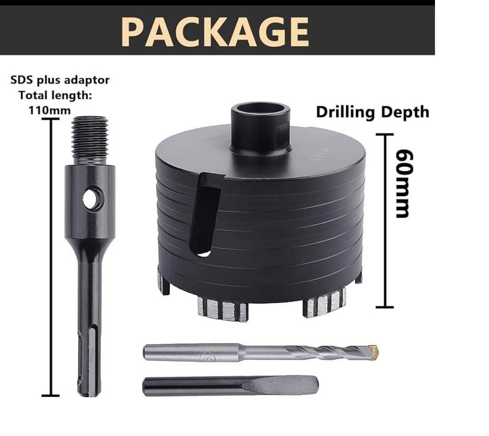 160mm Diamond Core Drill Bit with SDS Plus Rod - photo 2