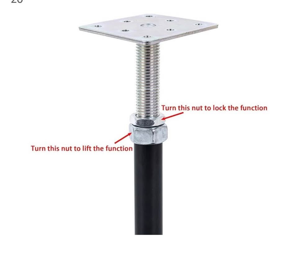 4-Pack Lift Supports, Adjustable Floor Jacks - photo 4