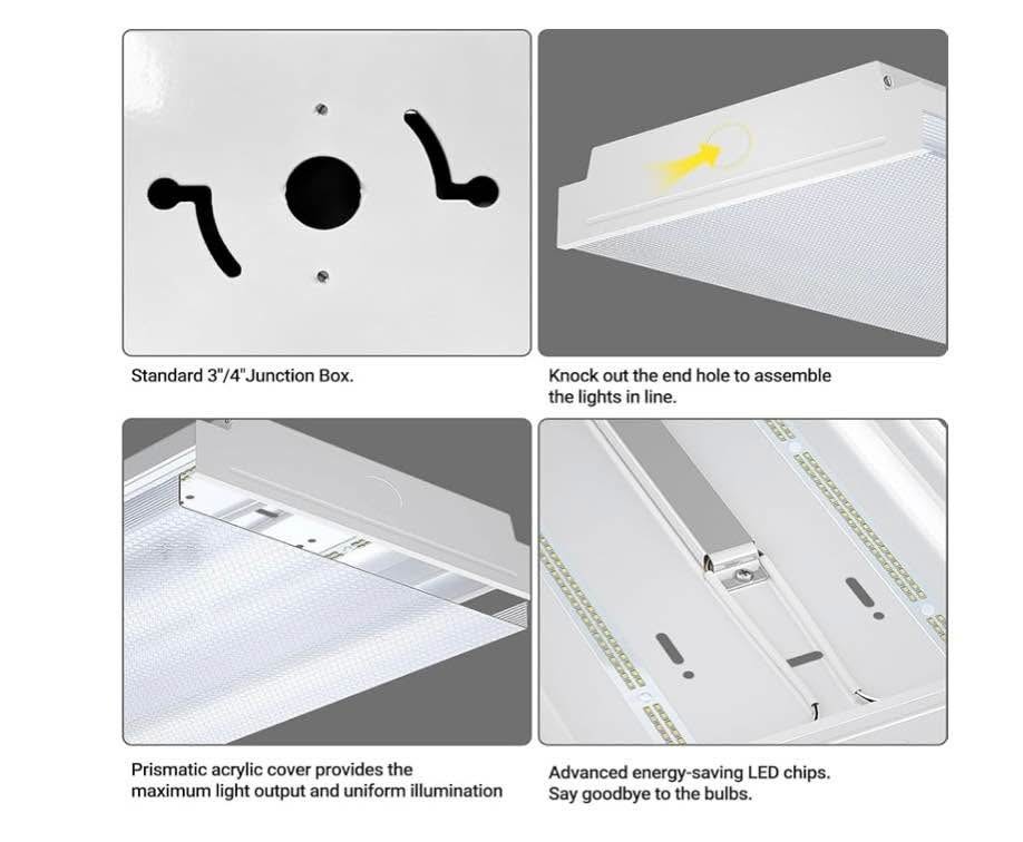 4FT LED Wraparound Shop Lights - 2 Pack - photo 3