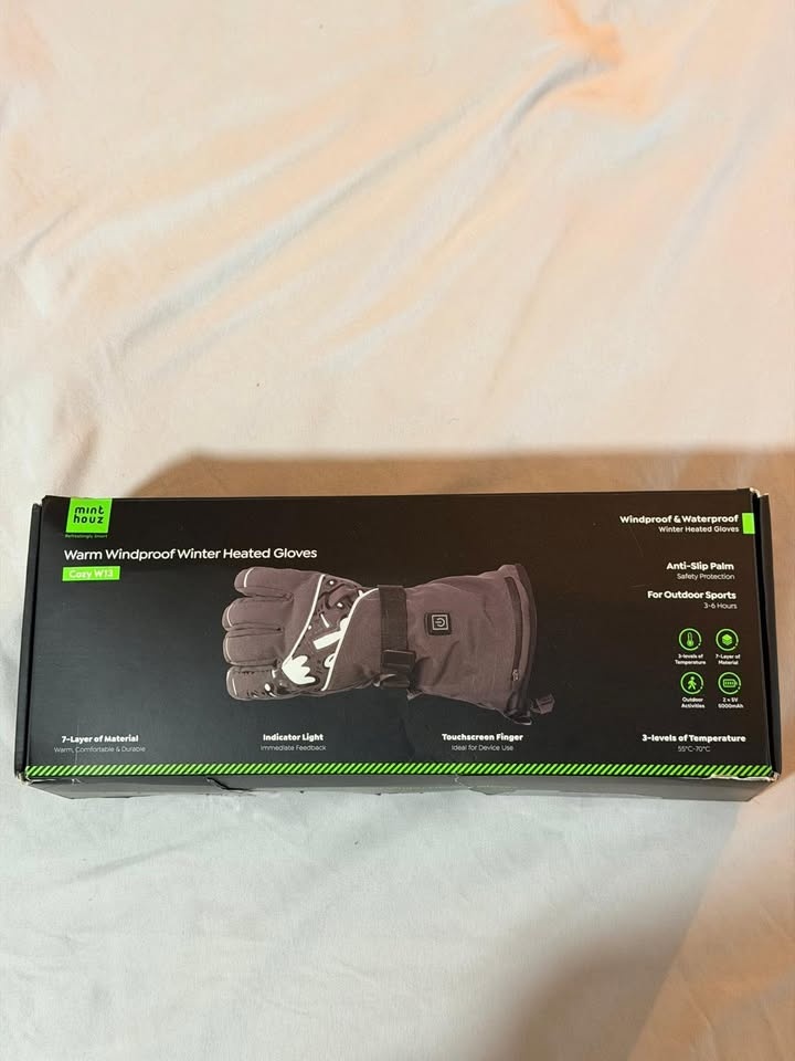 Minthouz Heated Gloves for Men Women, Dual 5V 5000mAh Rechargeab - photo 2