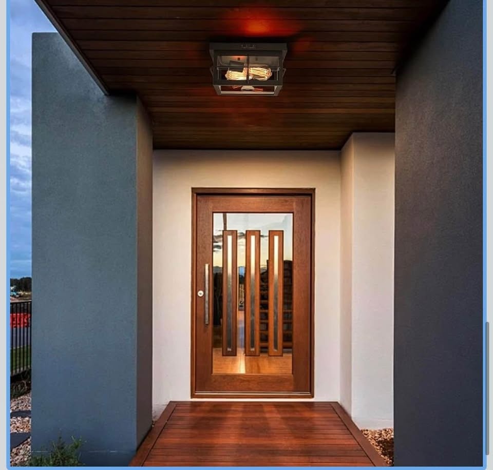 Outdoor ceiling light with timer and motion detector black - photo 5