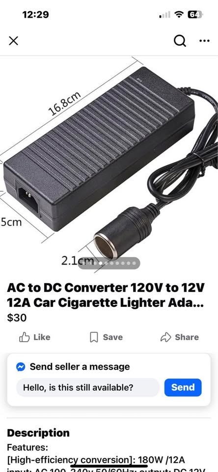 110v AC to 12v DC Converter - photo 3