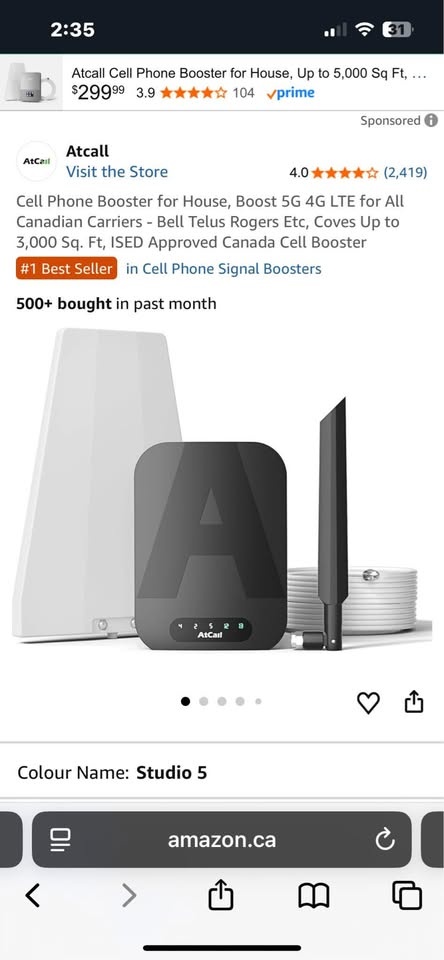 Cell phone signal booster Atcall