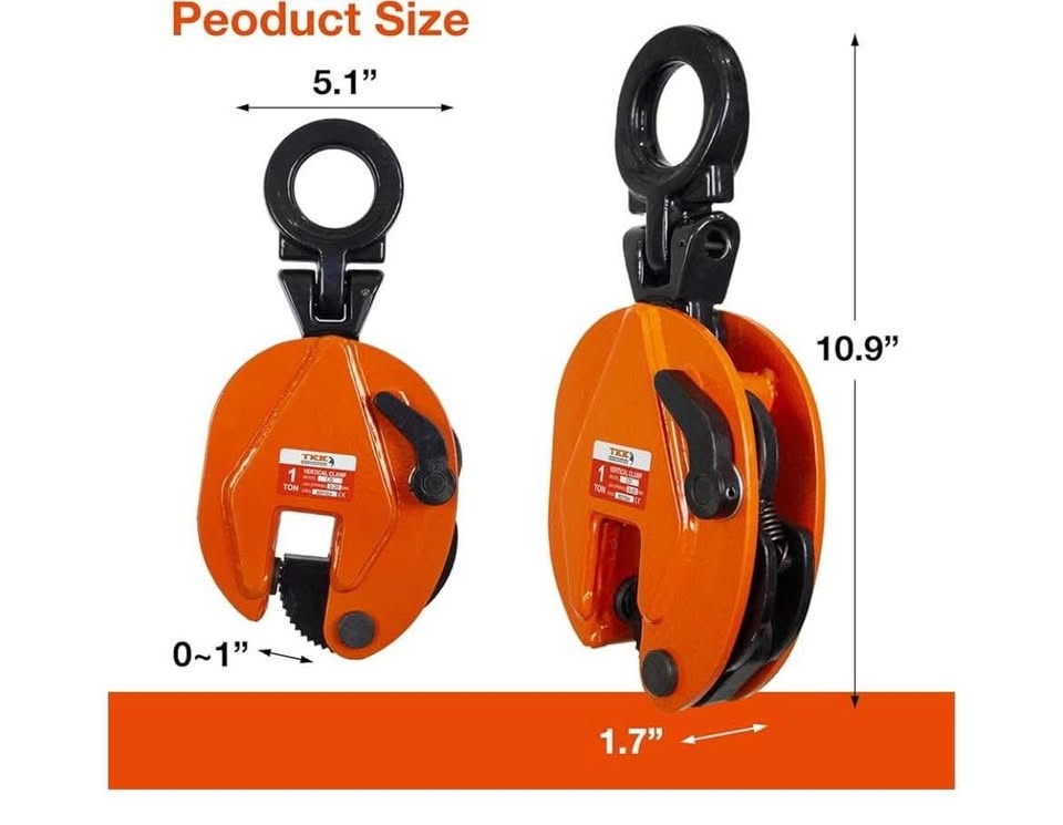 Vertical Plate Clamp 2200Lb, 1Ton - photo 3