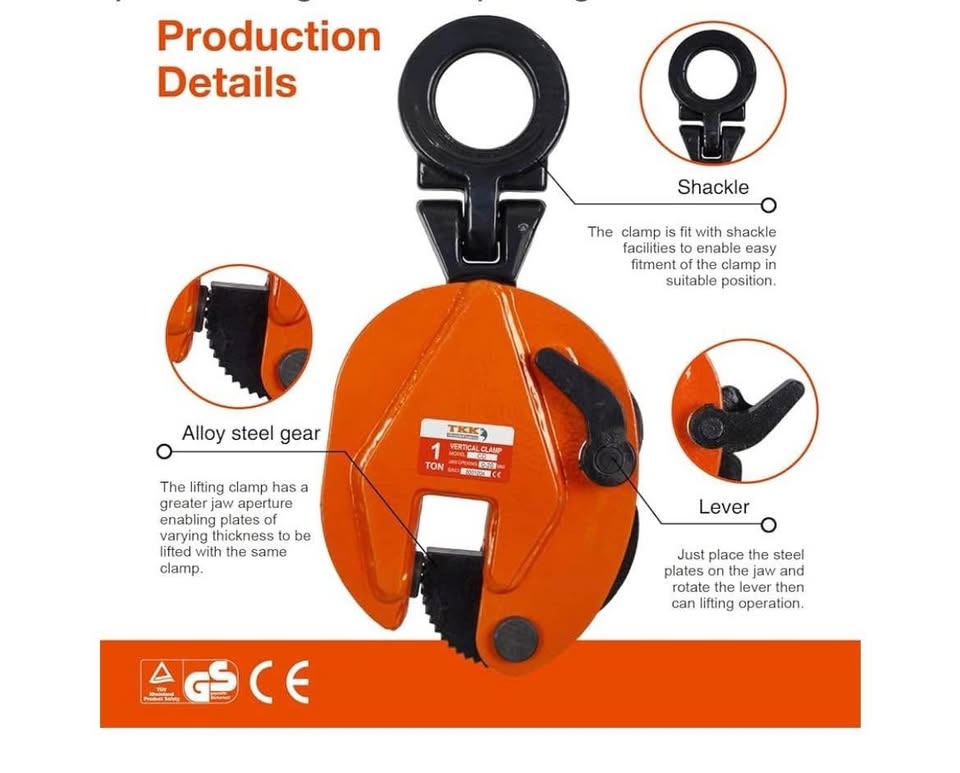 Vertical Plate Clamp 2200Lb, 1Ton - photo 5
