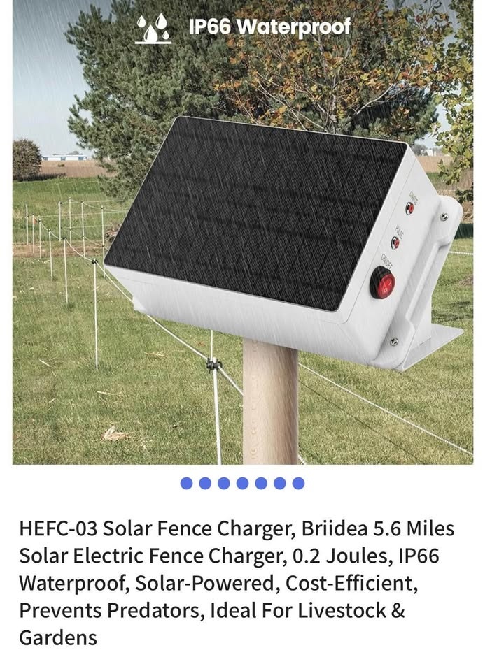 Briidea HEFC-03 Solar Electric Fence Charger
