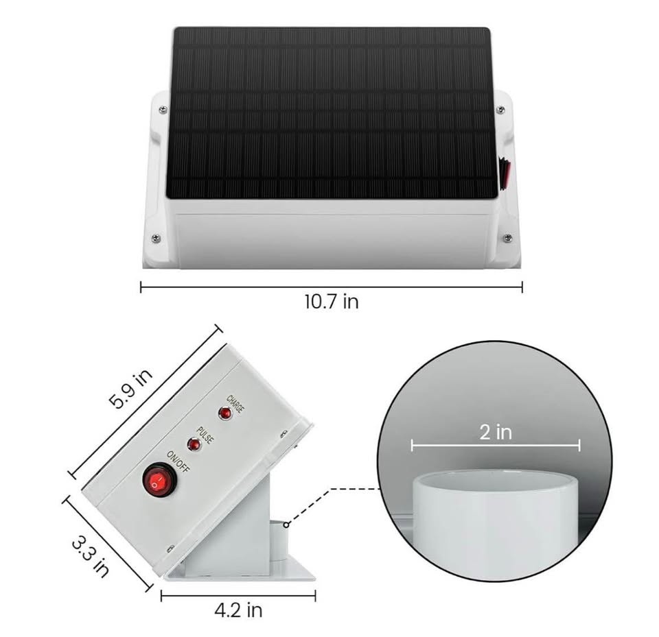 Briidea HEFC-03 Solar Electric Fence Charger - photo 5