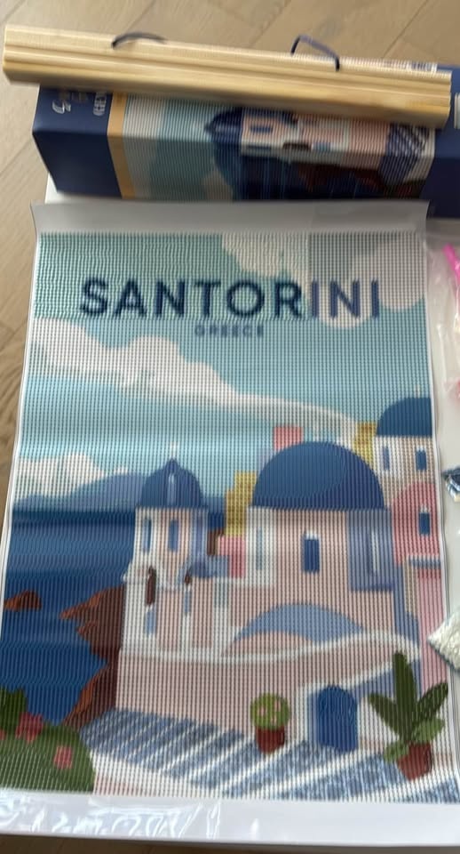 Gem art poster - Santorini - photo 2