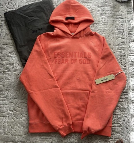 Essentials Hoodie pink Choral Size:small
