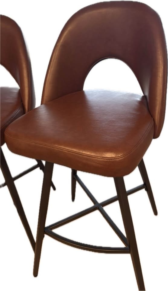 3pc Elijah Counter-Height Stool with Swivel Seat - Brown