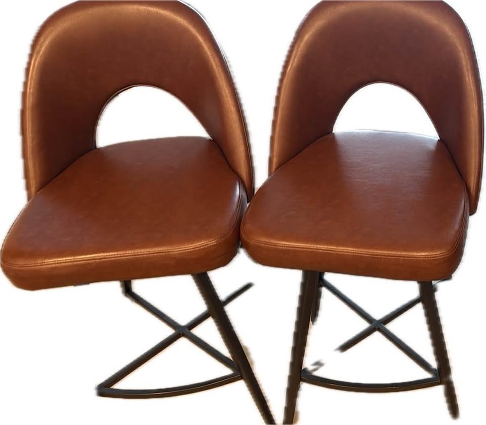 3pc Elijah Counter-Height Stool with Swivel Seat - Brown - photo 2