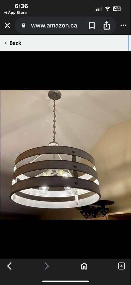 Farmhouse Style 6-Light Candle Chandelier